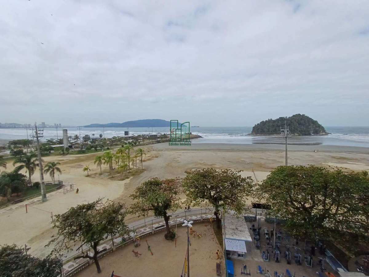 QTO E SALA, MODERNIZADO, PÉ NA AREIA - JOSÉ MENINO / SANTOS - Edinho Imóveis